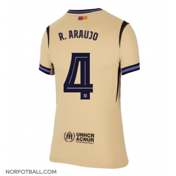 Billige Fotballdrakt Barcelona Ronald Araujo #4 Replika Bortedrakt Dame 2025-26 Kortermet